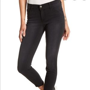 Pistola Skinny Capris Dark Gray Raw Hem
